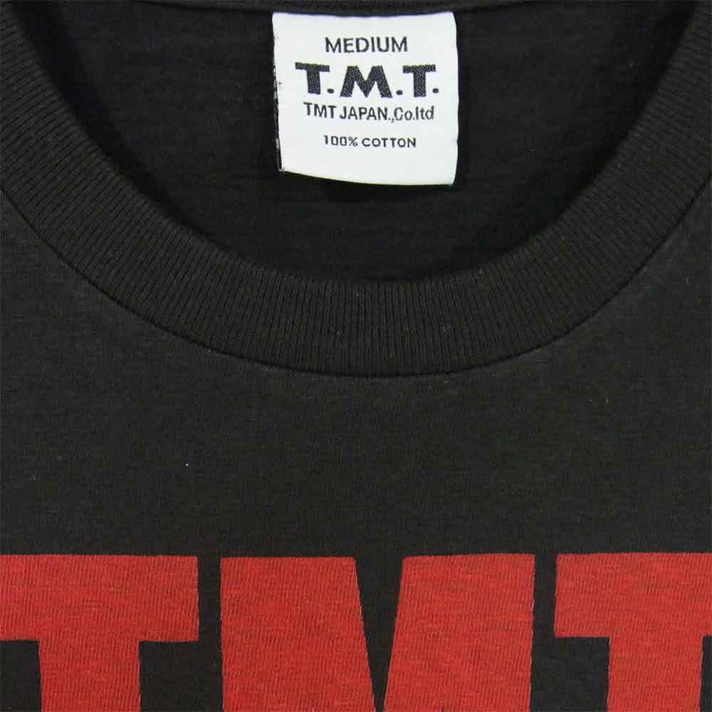 TMT ティーエムティー TCS-F11SP01 TMT YOURS ロゴ プリント 半袖 Tシャツ ブラック ブラック系 M【極上美品】【中古】