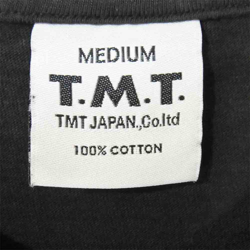 TMT ティーエムティー TCS-F11SP01 TMT YOURS ロゴ プリント 半袖 Tシャツ ブラック ブラック系 M【極上美品】【中古】