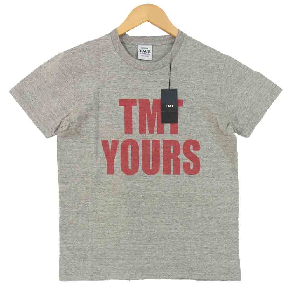 TMT ティーエムティー TST-F10SP01 TMT YOURS ロゴ プリント 半袖 Tシャツ グレー系 M【極上美品】【中古】