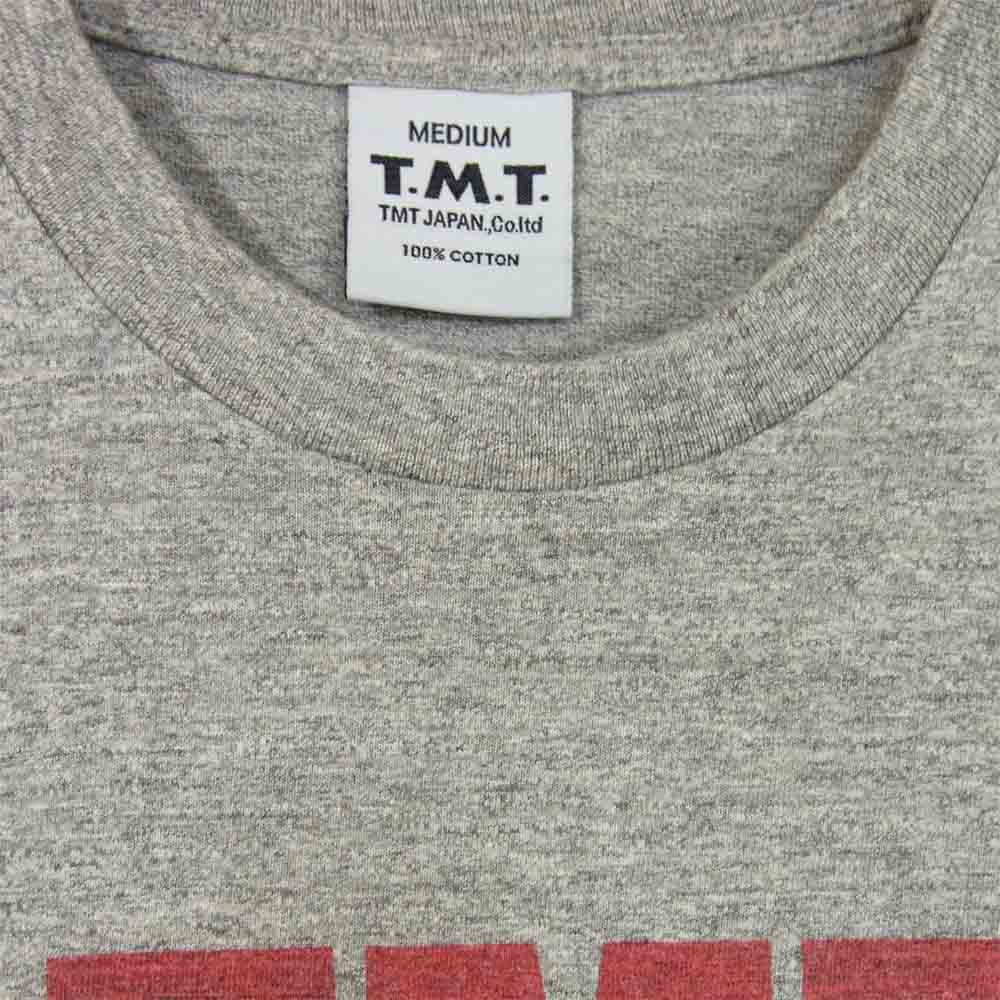 TMT ティーエムティー TST-F10SP01 TMT YOURS ロゴ プリント 半袖 Tシャツ グレー系 M【極上美品】【中古】