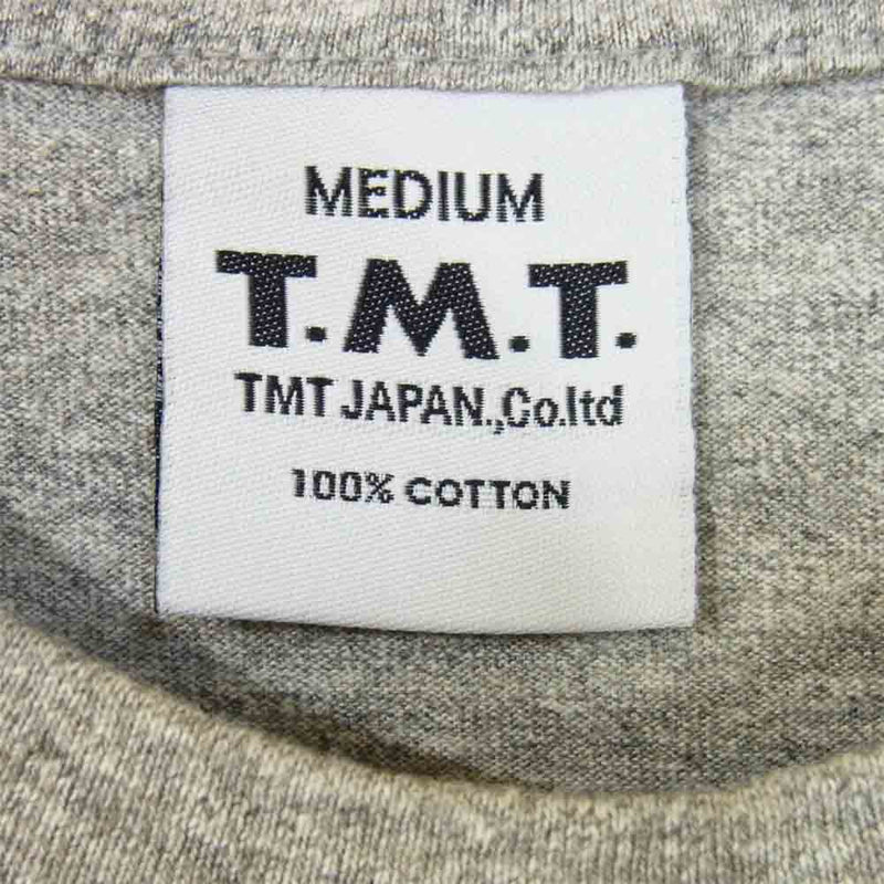 TMT ティーエムティー TST-F10SP01 TMT YOURS ロゴ プリント 半袖 Tシャツ グレー系 M【極上美品】【中古】