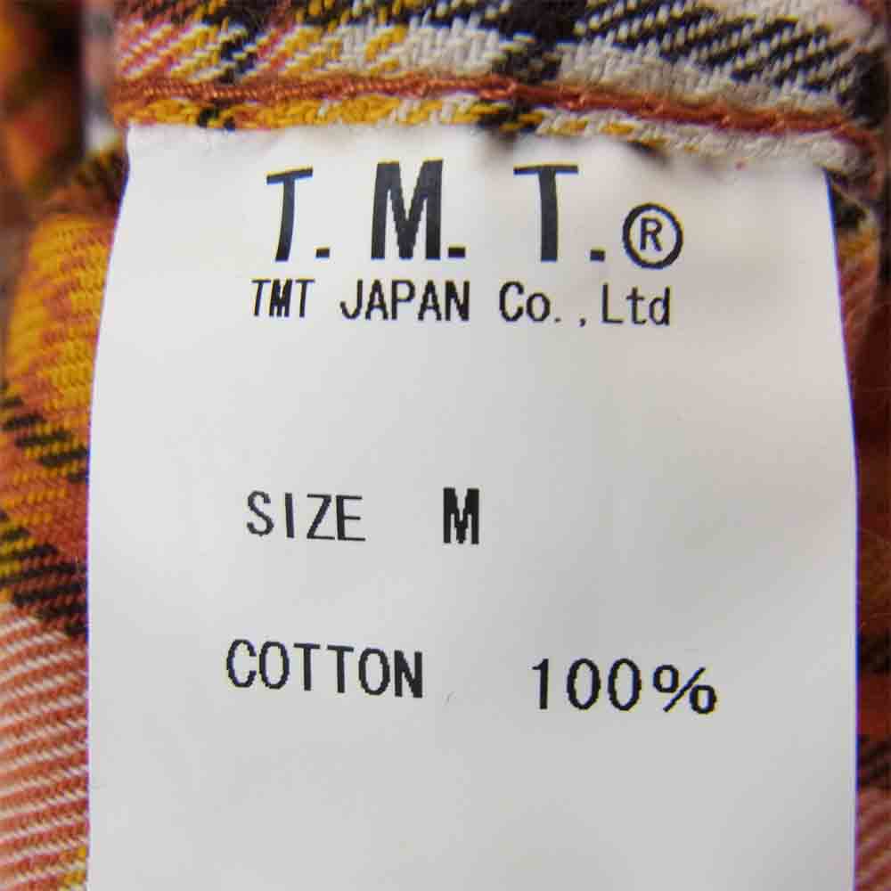 TMT ティーエムティー 長袖 ウエスタン シャツ オレンジ オレンジ系 M【中古】