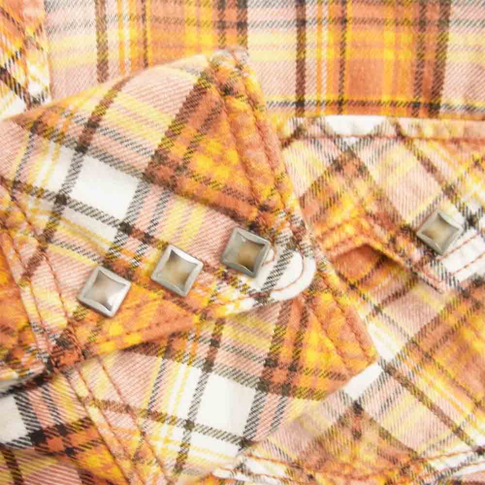 TMT ティーエムティー 長袖 ウエスタン シャツ オレンジ オレンジ系 M【中古】