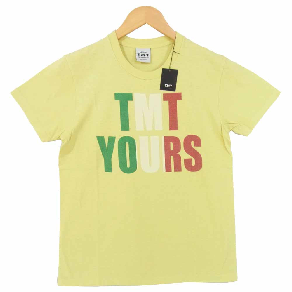 TMT ティーエムティー TCS-F11SP15 TMT YOURS ロゴ プリント 半袖 Tシャツ イエロー イエロー系 M【極上美品】【中古】