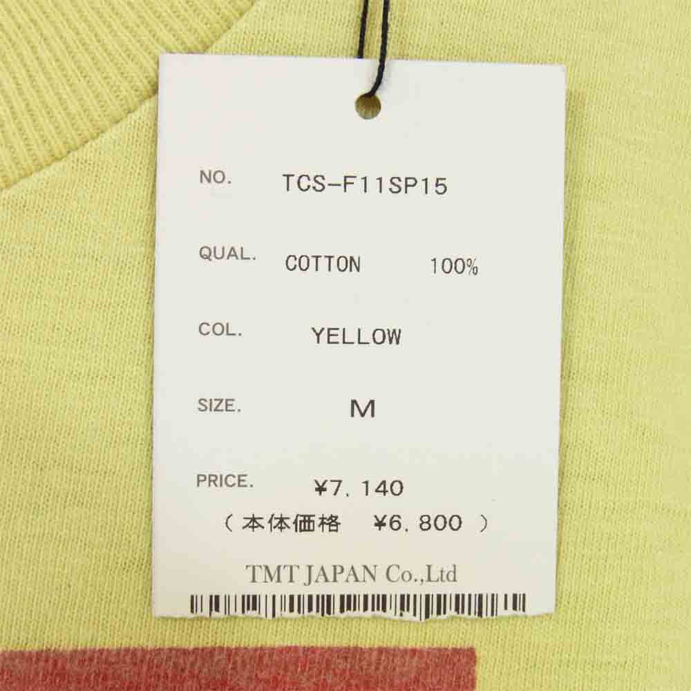 TMT ティーエムティー TCS-F11SP15 TMT YOURS ロゴ プリント 半袖 Tシャツ イエロー イエロー系 M【極上美品】【中古】