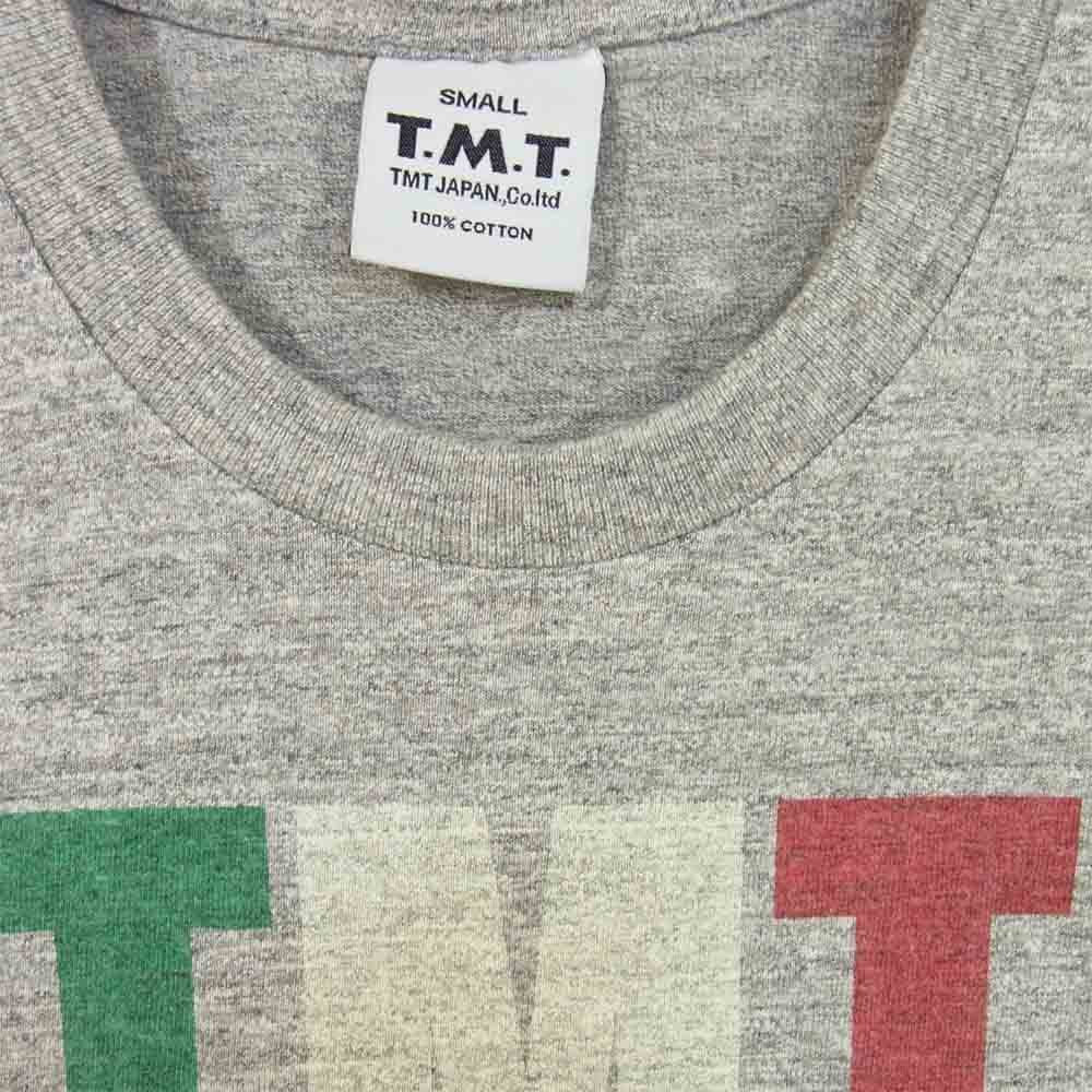 TMT ティーエムティー TCS-F11SP15 TMT YOURS ロゴ プリント 半袖 Tシャツ グレー系 S【極上美品】【中古】