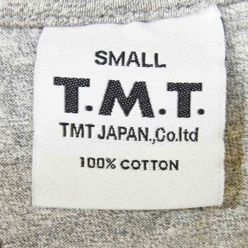 TMT ティーエムティー TCS-F11SP15 TMT YOURS ロゴ プリント 半袖 Tシャツ グレー系 S【極上美品】【中古】