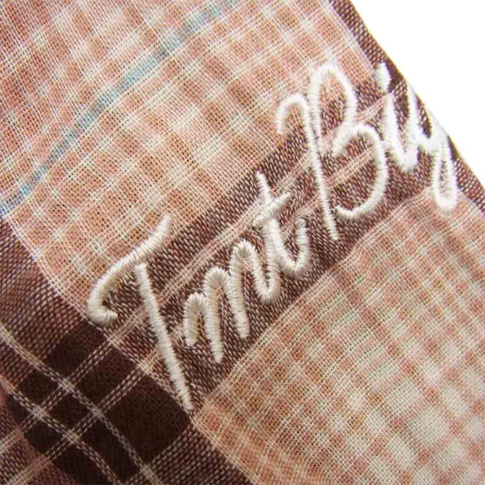 TMT ティーエムティー スター ボタン 長袖 ウエスタン シャツ ピンク オレンジ系 S【中古】