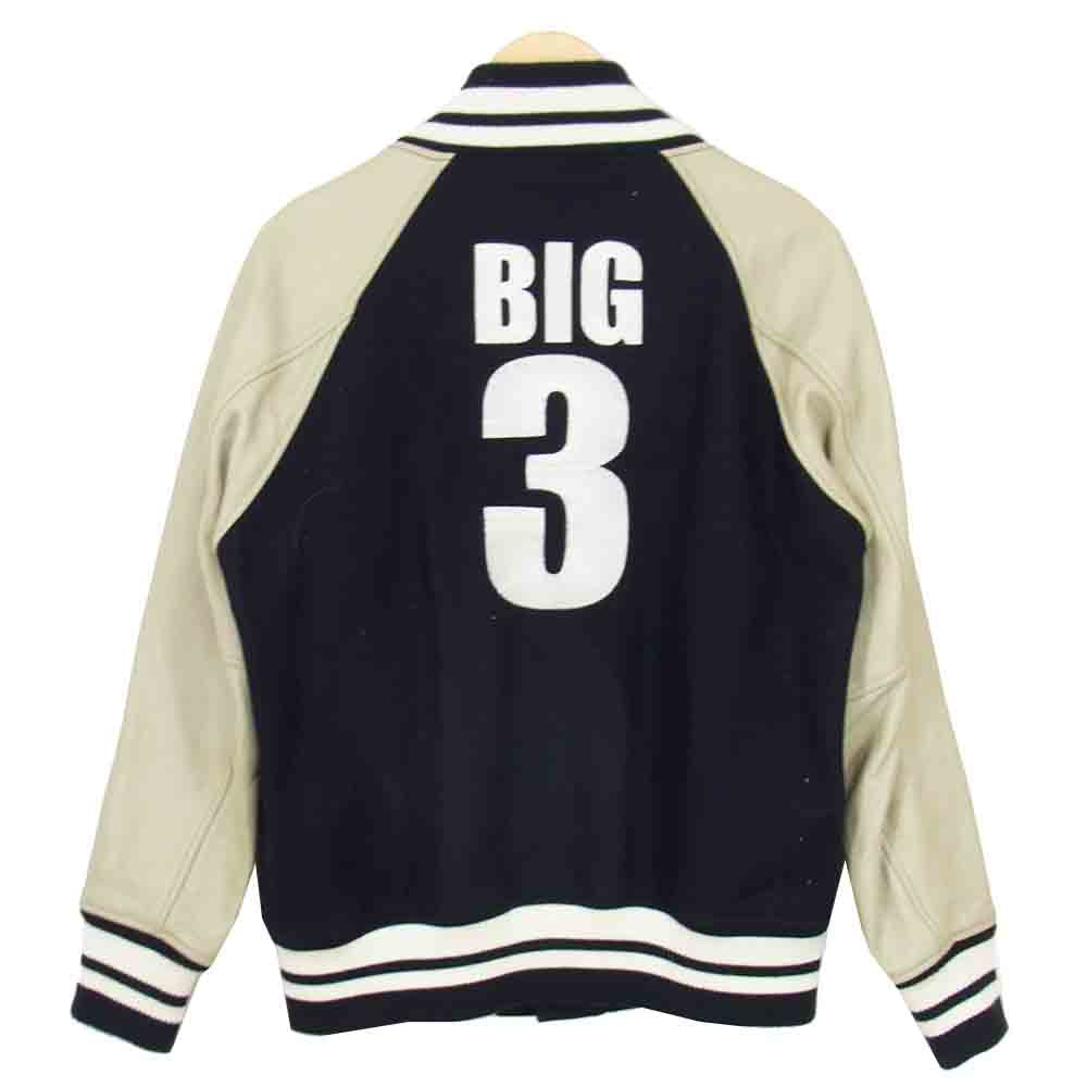 TMT ティーエムティー 袖レザー スタジャン ブラック系 L【中古】