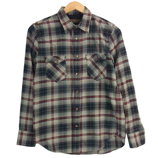 LOST CONTROL ロストコントロール ウエスタン チェック シャツ グレー系 2【中古】
