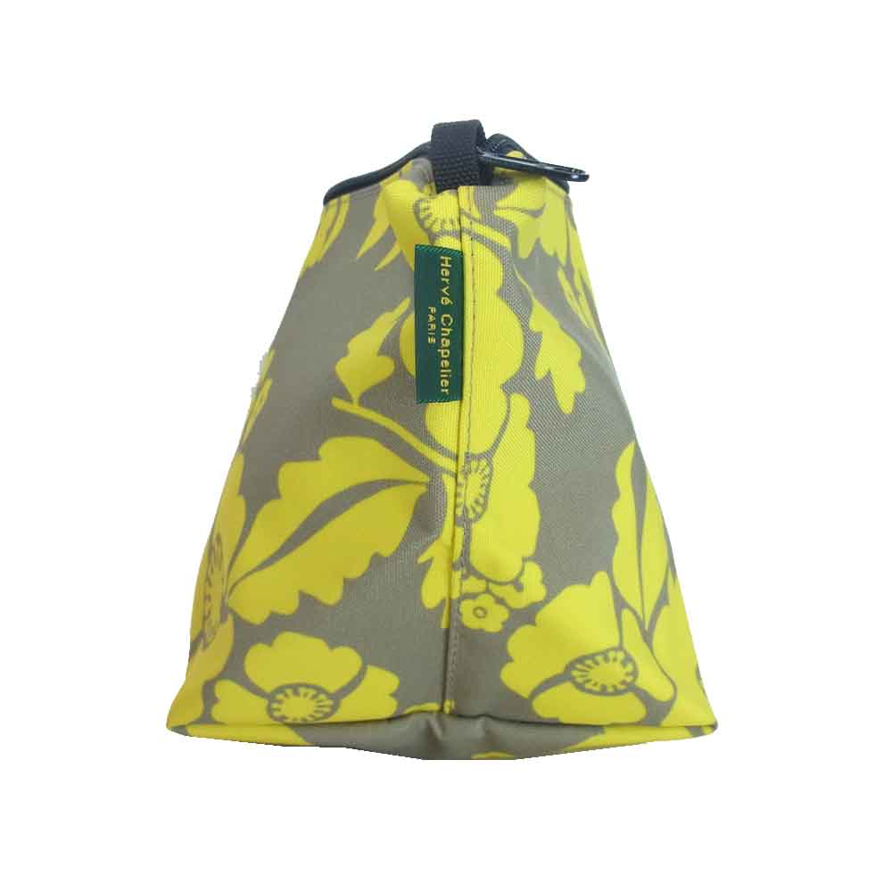 Herve Chapelier エルベ・シャプリエ 2885F ナイロン 舟型 ショルダーバッグ S アラベスク マスティック ゴールド イエロー系 ライトブラウン系【新古品】【未使用】【中古】