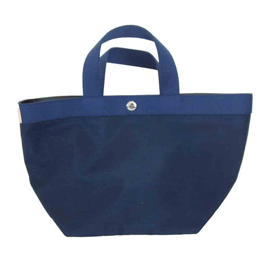 Herve Chapelier エルベ・シャプリエ 707CD リュクス 舟型 トート M ネイビー系【新古品】【未使用】【中古】