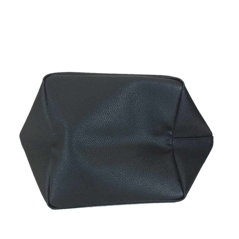 Herve Chapelier エルベ・シャプリエ 707GP リュクス 舟型 トート M ノワール×ノワール ブラック系【新古品】【未使用】【中古】