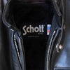 schott ショット ボア ライナー シングル レザー ライダース ブラック系 38【中古】