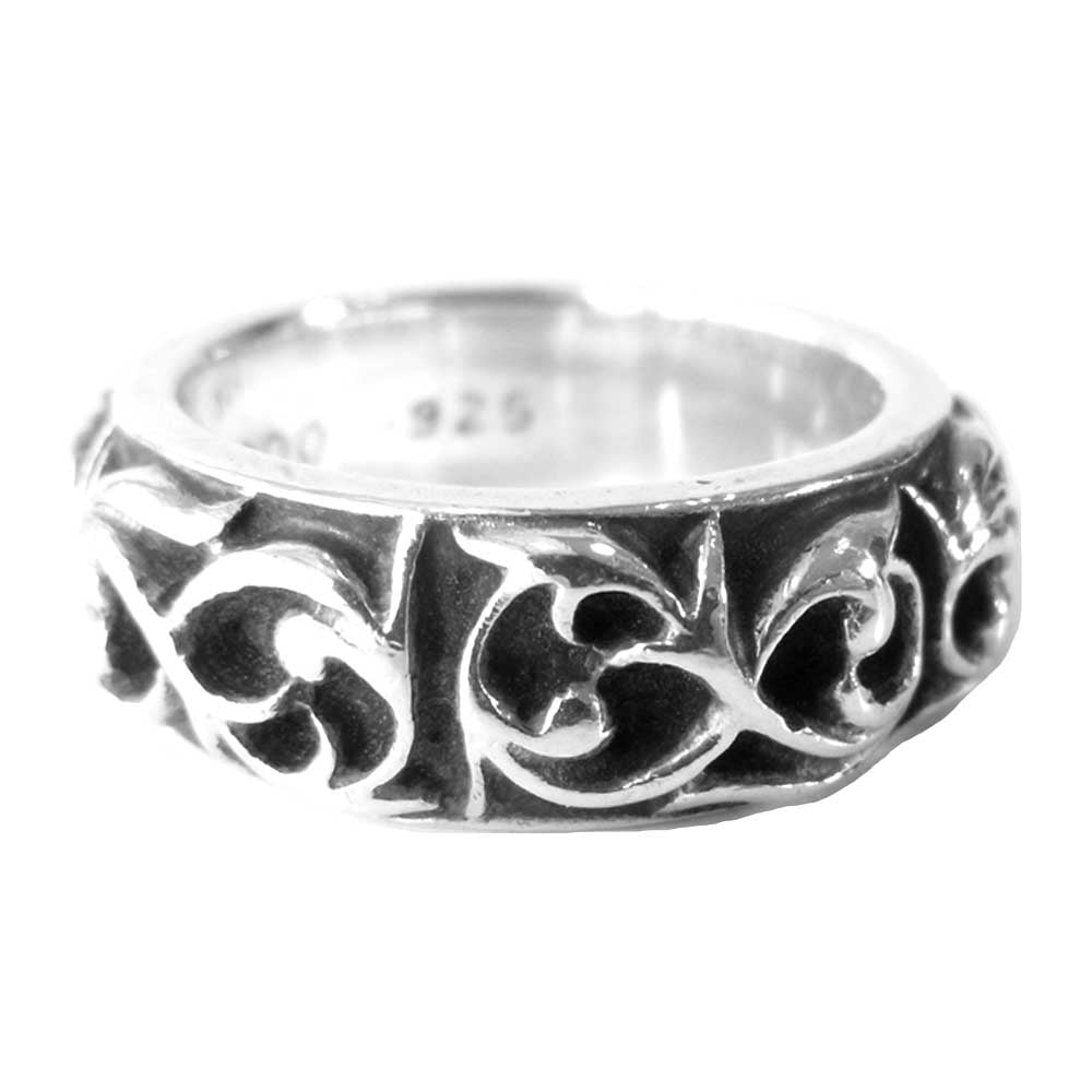 CHROME HEARTS クロムハーツ（原本無） ETRNITY VINE BAND エタニティ ヴァイン バンド リング シルバー系 16【中古】