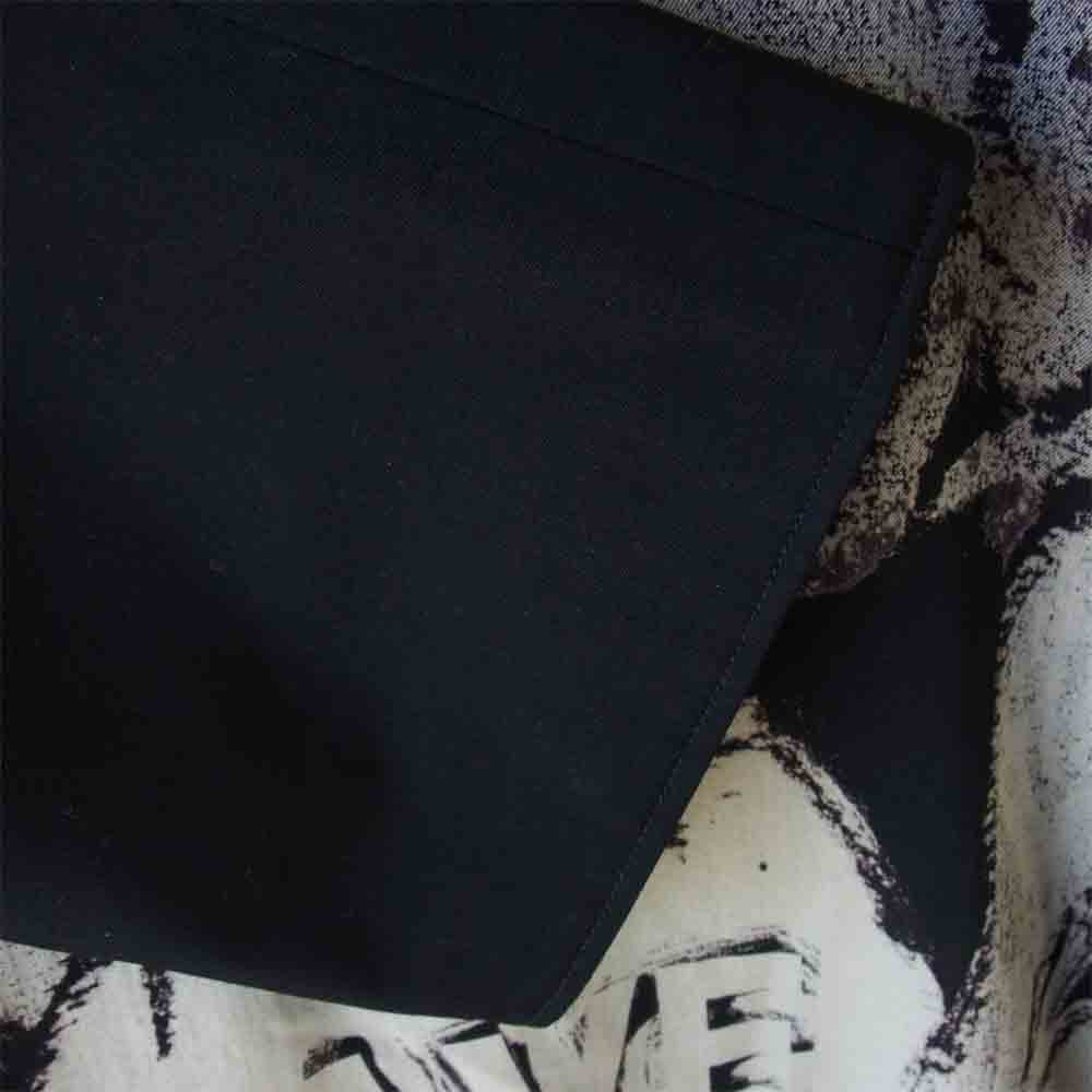 Yohji Yamamoto ヨウジヤマモト POUR HOMME プールオム 17AW ウールギャバ 抜染 マキシ丈コート ブラック系【中古】