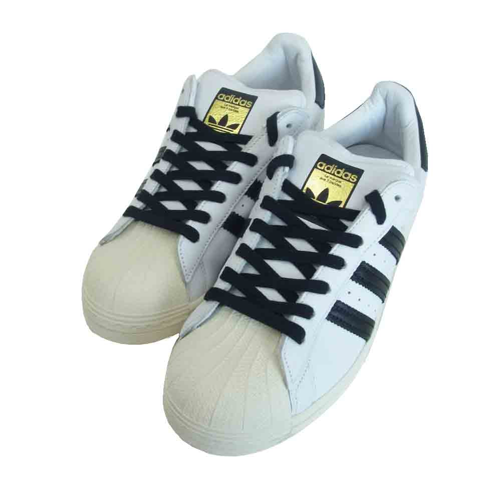 adidas アディダス FV3017 SUPERSTAR LACELESS スーパースター シューレースレス スニーカー ホワイト系 US8.5【極上美品】【中古】