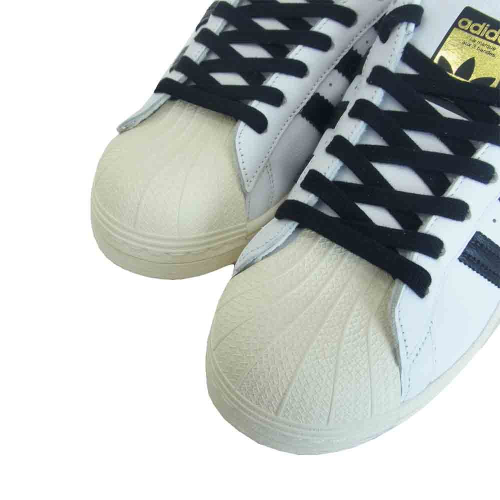 adidas アディダス FV3017 SUPERSTAR LACELESS スーパースター シューレースレス スニーカー ホワイト系 US8.5【極上美品】【中古】