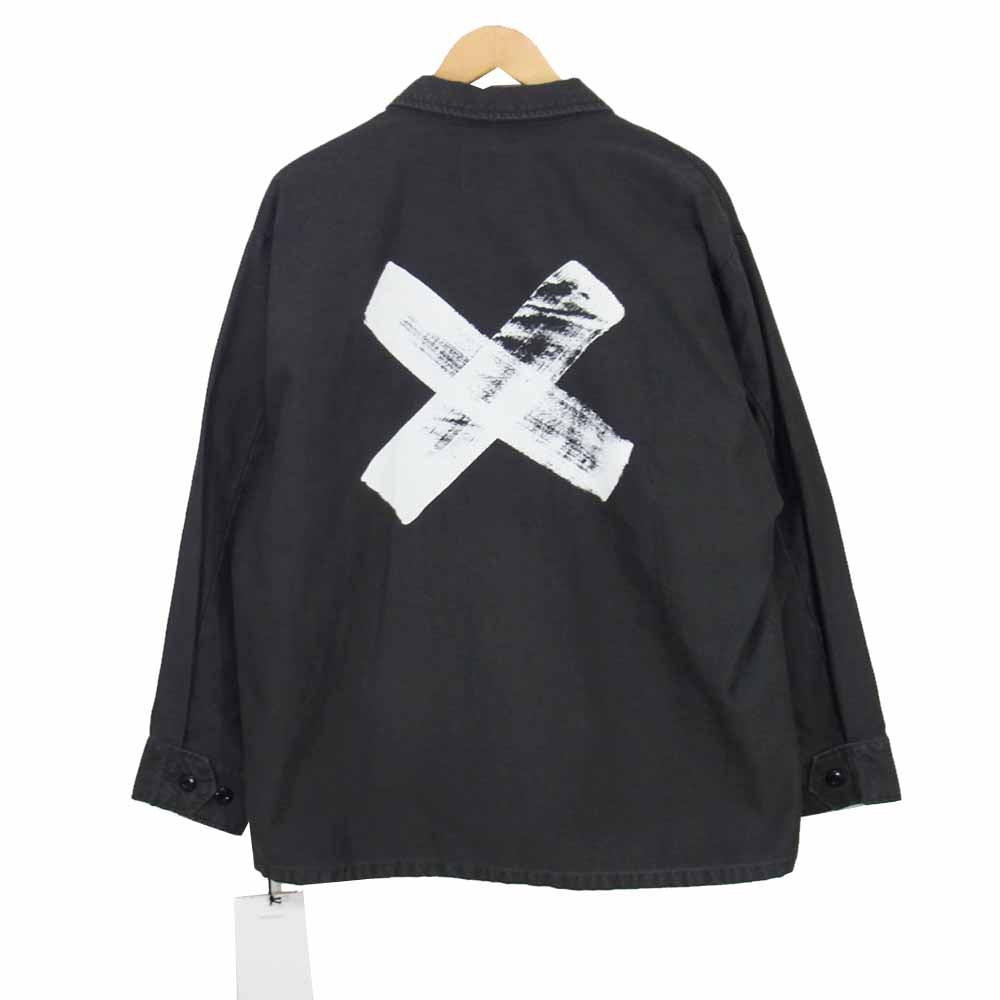 WTAPS ダブルタップス 20SS 201WVDT-SHM02 EX40 JUNGLE LS01 ジャングル ウォッシュ加工 シャツ  ブラック系 02【美品】【中古】