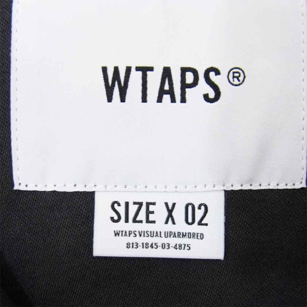 WTAPS ダブルタップス 20SS 201WVDT-SHM02 EX40 JUNGLE LS01 ジャングル ウォッシュ加工 シャツ  ブラック系 02【美品】【中古】