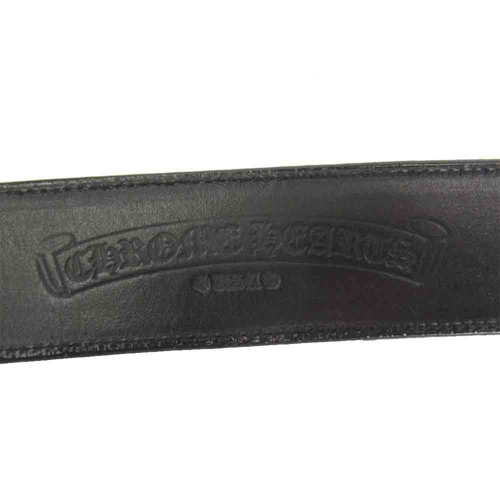 CHROME HEARTS クロムハーツ（原本無） ケルティックローラー ベルト ブラック系 34【中古】