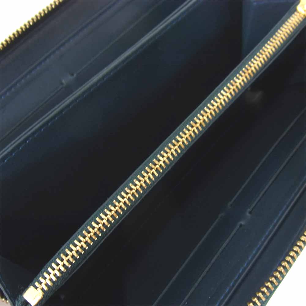 LOUIS VUITTON ルイ・ヴィトン M93722 モノグラム ヴェルニ ジッピーウォレット グリーン系【中古】