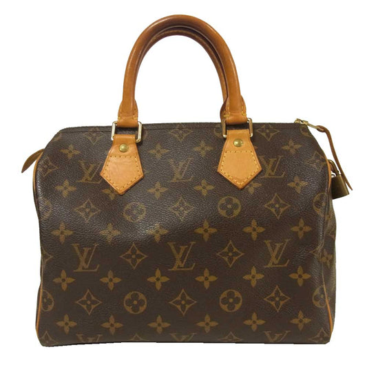 LOUIS VUITTON ルイ・ヴィトン モノグラム スピーディ25 ハンドバッグ ブラウン系【中古】