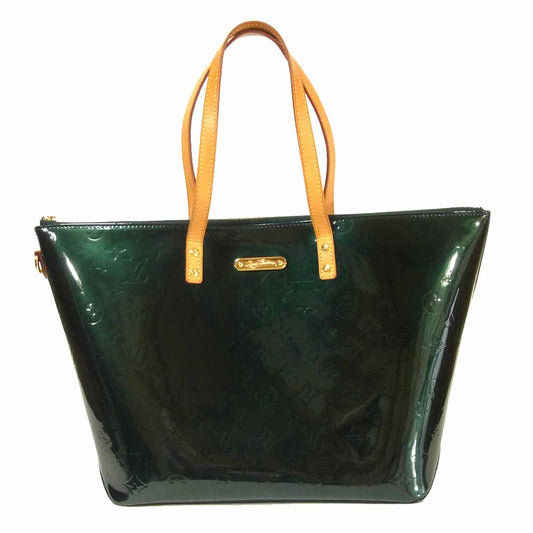 LOUIS VUITTON ルイ・ヴィトン M93673 ベルヴュー GM ヴェルニ ブルーニュイ バッグ グリーン系【中古】