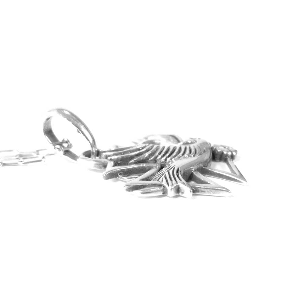 GALCIA ガルシア スワロー クロス ネックレス シルバー系【中古】