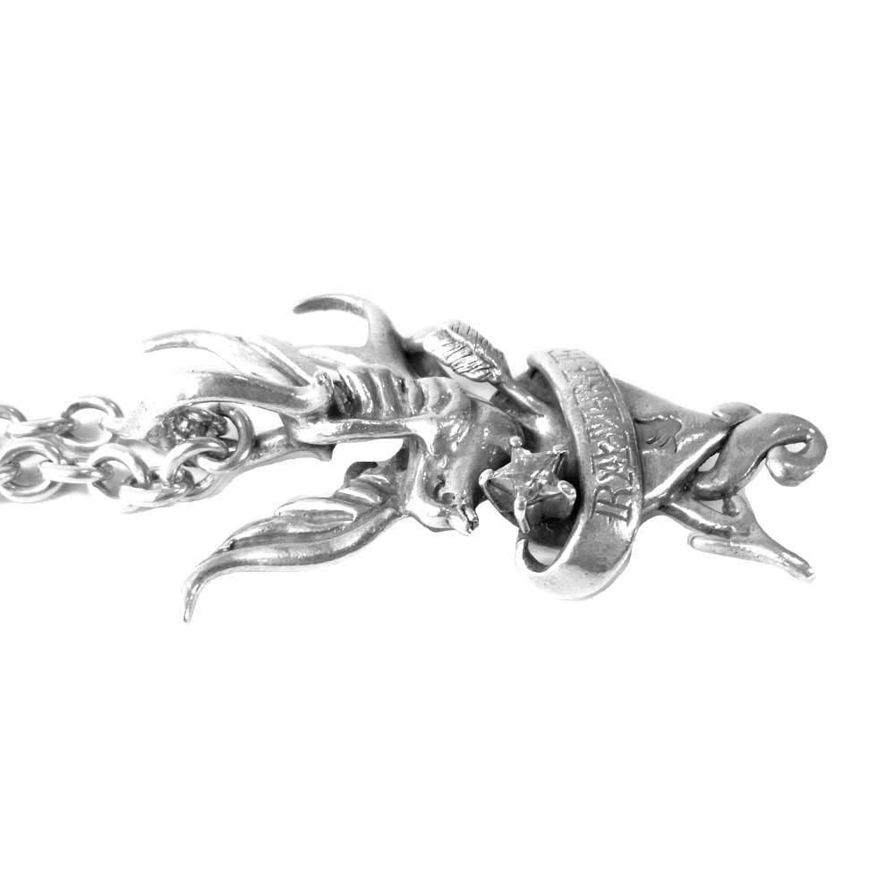 GALCIA ガルシア スワロー ハート ネックレス シルバー系【中古】