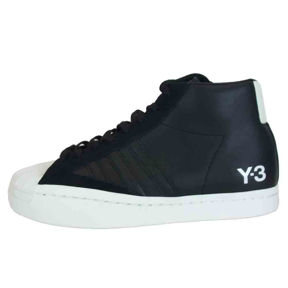 Yohji Yamamoto ヨウジヤマモト H02576 Y-3 YOHJI PRO ワイスリー ヨウジ プロ ハイカット スニーカー ブラック系 ホワイト系 US9【新古品】【未使用】【中古】