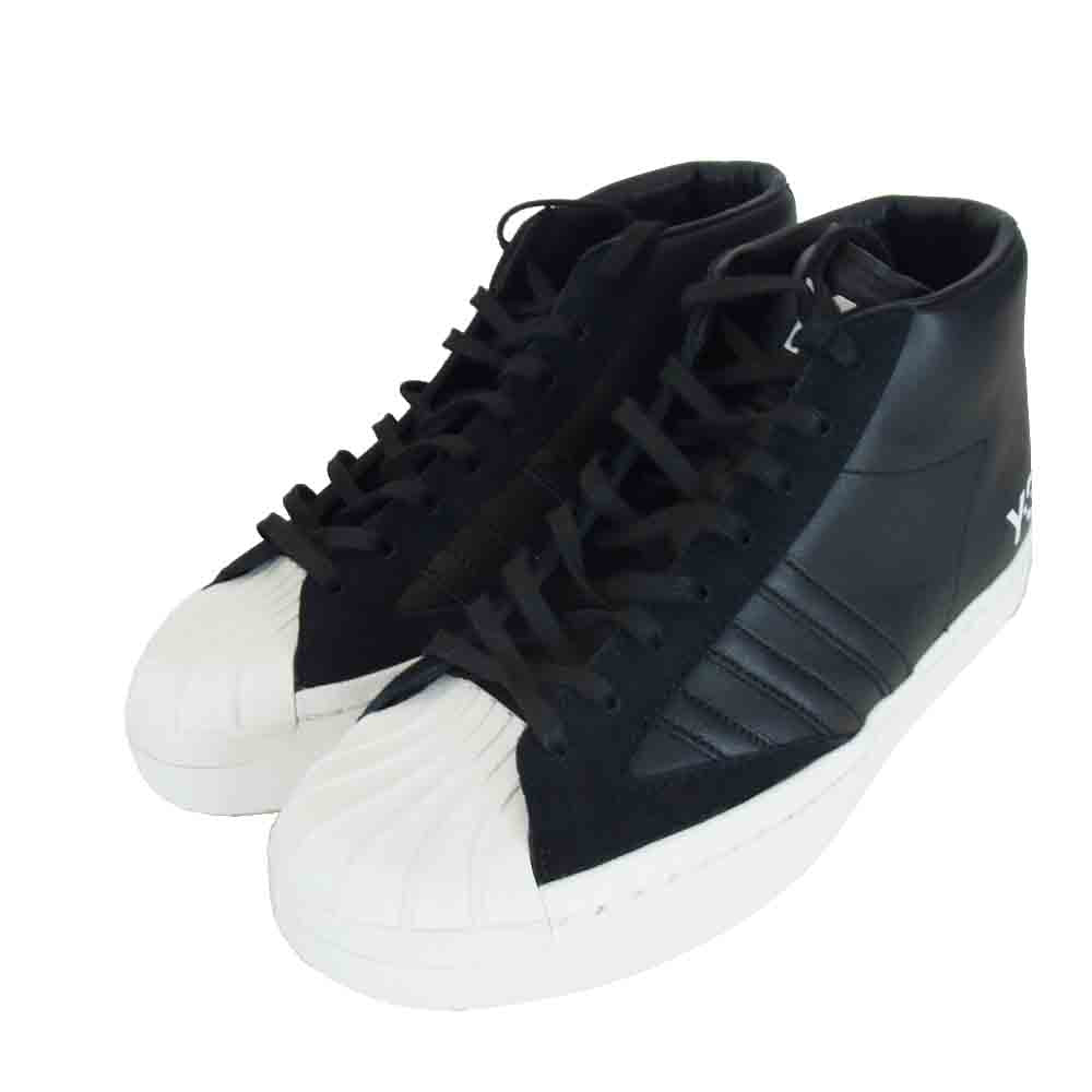 Yohji Yamamoto ヨウジヤマモト H02576 Y-3 YOHJI PRO ワイスリー ヨウジ プロ ハイカット スニーカー ブラック系 ホワイト系 US9【新古品】【未使用】【中古】