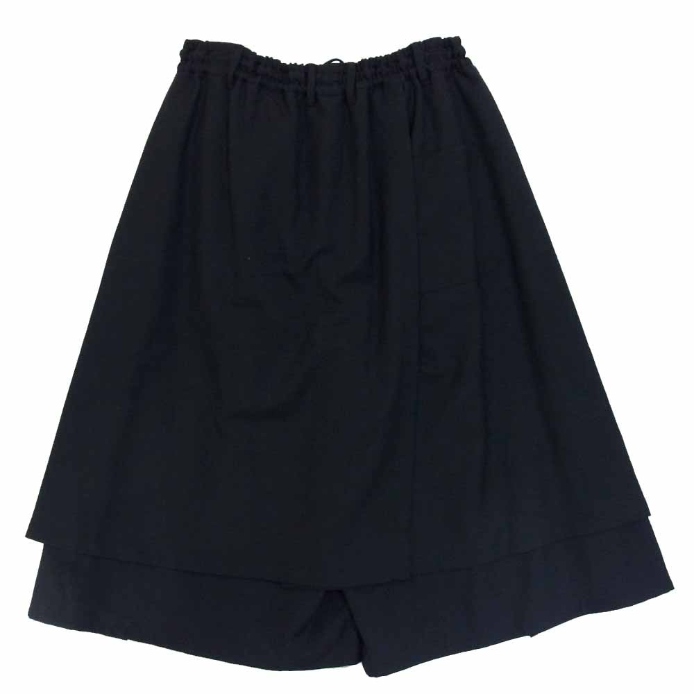 Yohji Yamamoto ヨウジヤマモト GroundY GA-P16-100 T/W Gabardine Round and Round Skirt Pants TWギャバジン スカート パンツ ブラック系 3【新古品】【未使用】【中古】