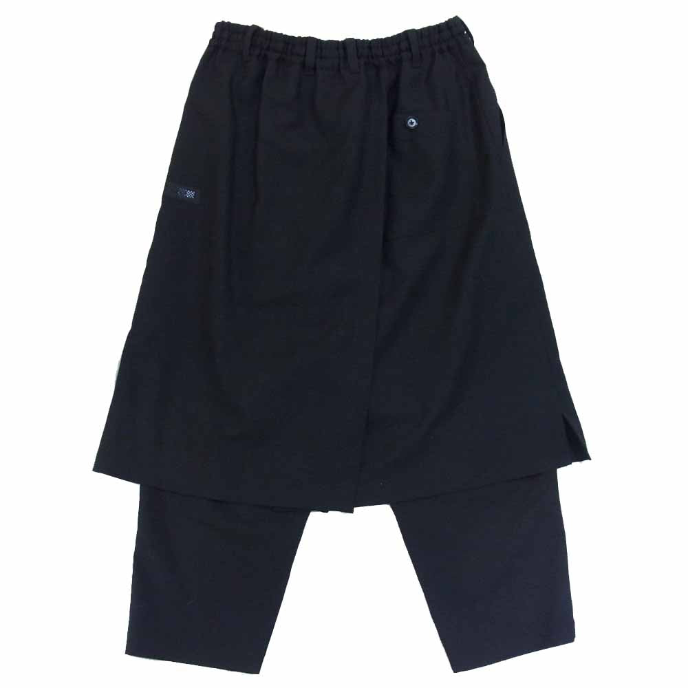 Yohji Yamamoto ヨウジヤマモト GroundY 20AW GR-P22-100 T/W Gabardine Tape Wrap Pants TWギャバジン ラップパンツ ブラック系 3【新古品】【未使用】【中古】