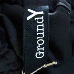 Yohji Yamamoto ヨウジヤマモト GroundY 20AW GR-P22-100 T/W Gabardine Tape Wrap Pants TWギャバジン ラップパンツ ブラック系 3【新古品】【未使用】【中古】