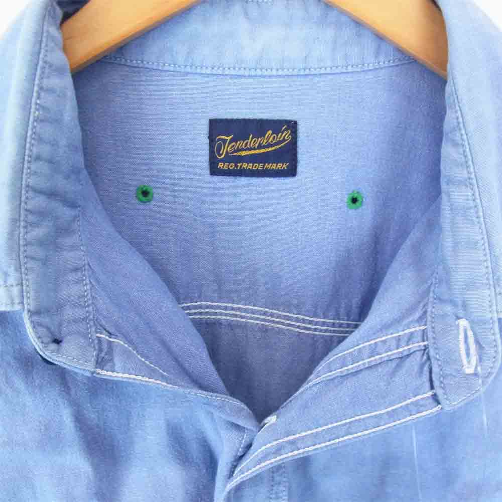 TENDERLOIN テンダーロイン T-CHAMBRAY SHT シャンブレー シャツ ライトブルー系 M【中古】