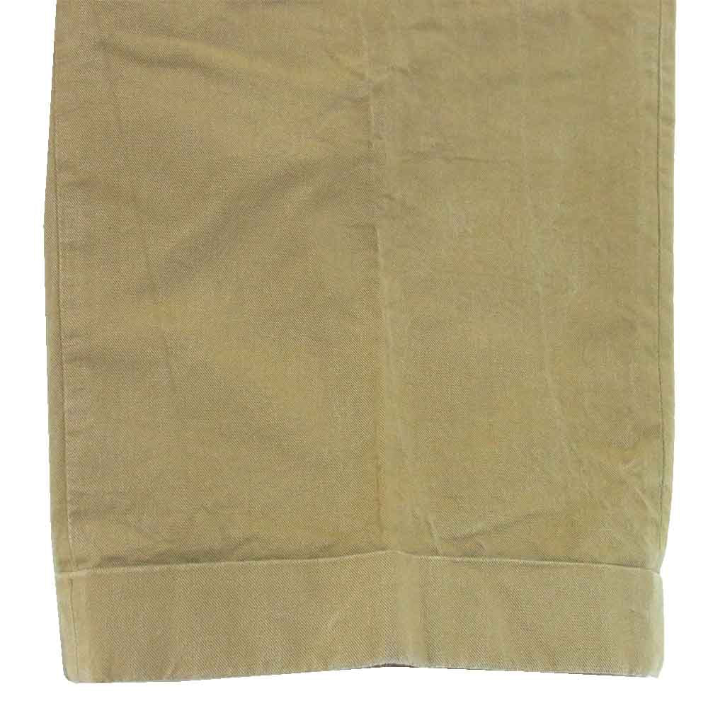 AT LAST アットラスト ストレートパンツ ワイドチノトラウザー ベージュ系 38【中古】