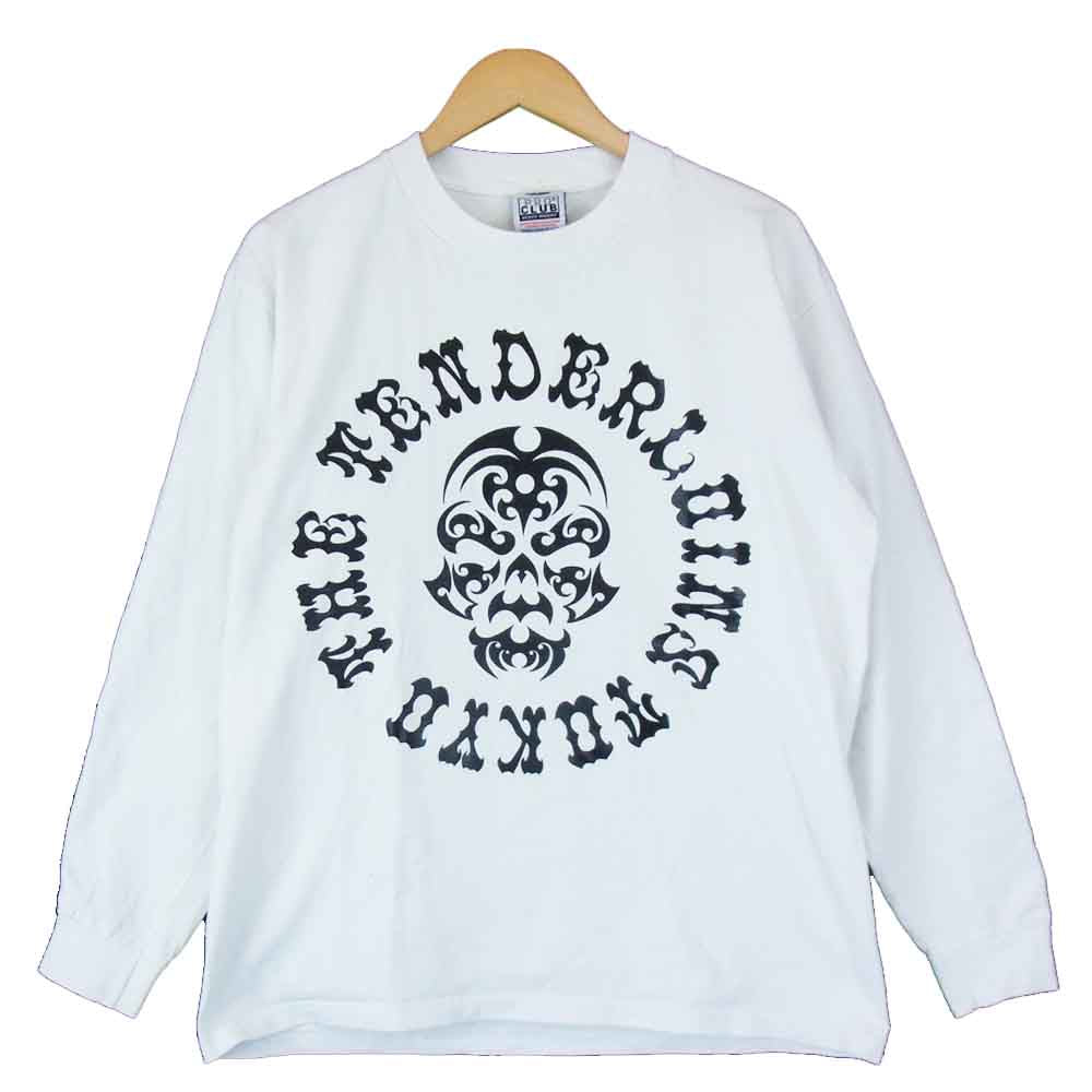 TENDERLOIN テンダーロイン 17AW T-TEE L/S BS ボルネオスカル ロンＴ ホワイト系 ブラック系 L【中古】