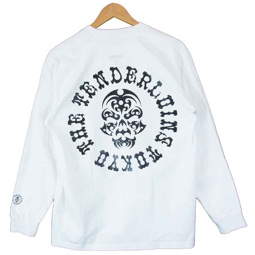 TENDERLOIN テンダーロイン 17AW T-TEE L/S BS ボルネオスカル ロンＴ ホワイト系 ブラック系 L【中古】
