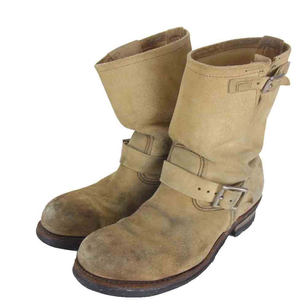 RED WING レッドウィング 8268 スエードエンジニアブーツ ベージュ系 US10【中古】
