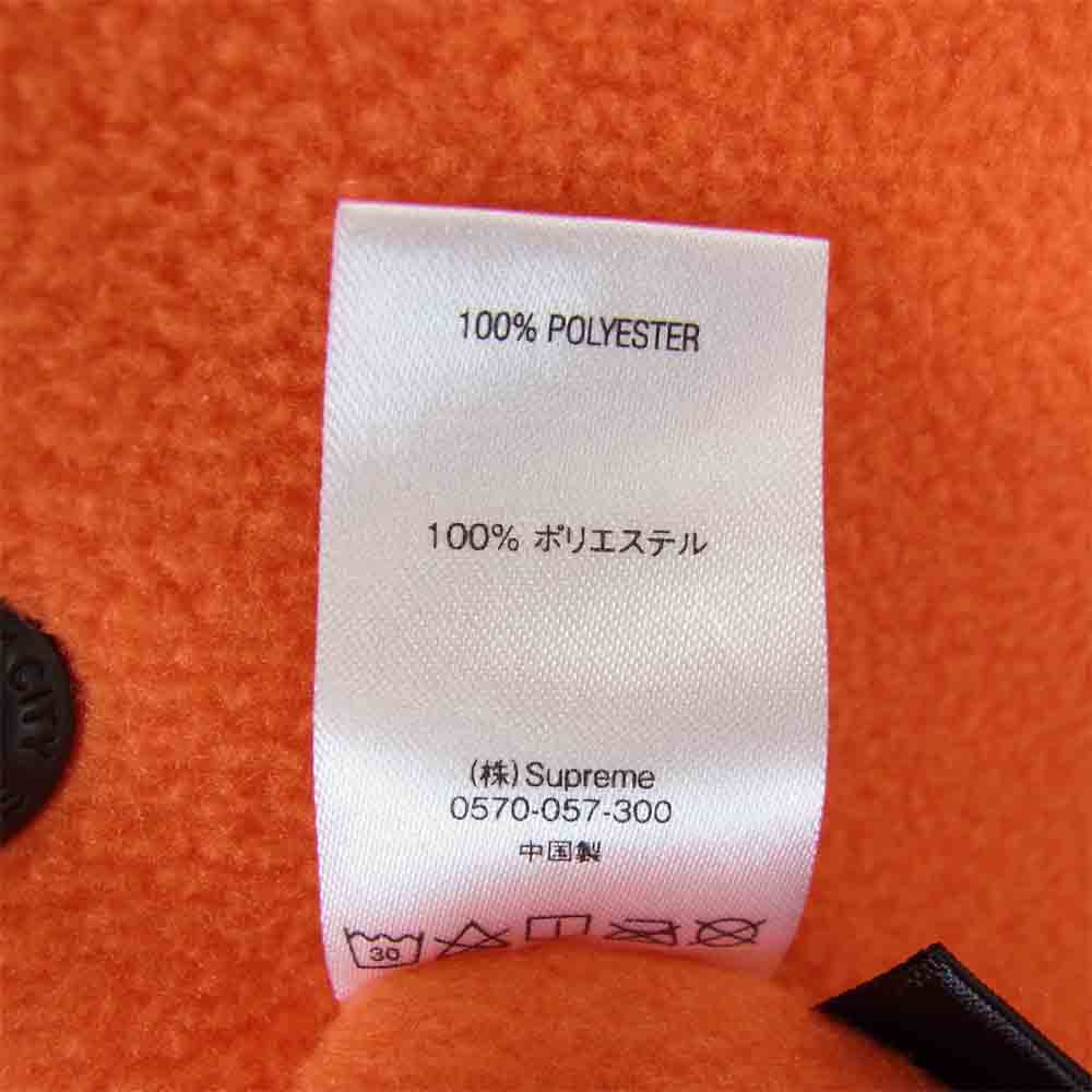 Supreme シュプリーム 18AW Polartec Hooded Raglan Jacket ポーラテック フリース ジャケット オレンジ系 オフホワイト系 M【中古】