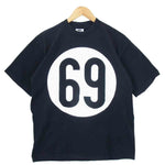TENDERLOIN テンダーロイン 17SS T-TEE 69 サークル69 ロゴ ヘビー Tシャツ ブラック系 ホワイト系 L【中古】