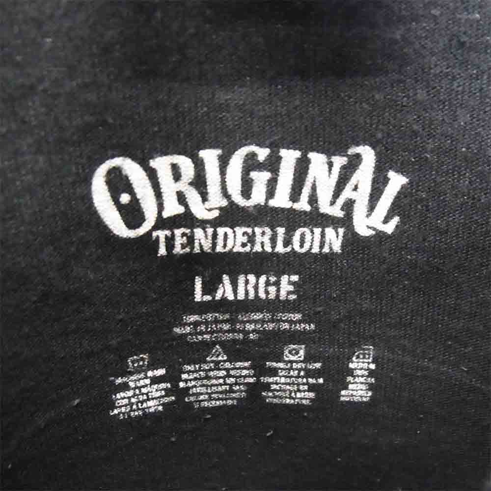 TENDERLOIN テンダーロイン 17SS T-TEE 69 サークル69 ロゴ ヘビー Tシャツ ブラック系 ホワイト系 L【中古】