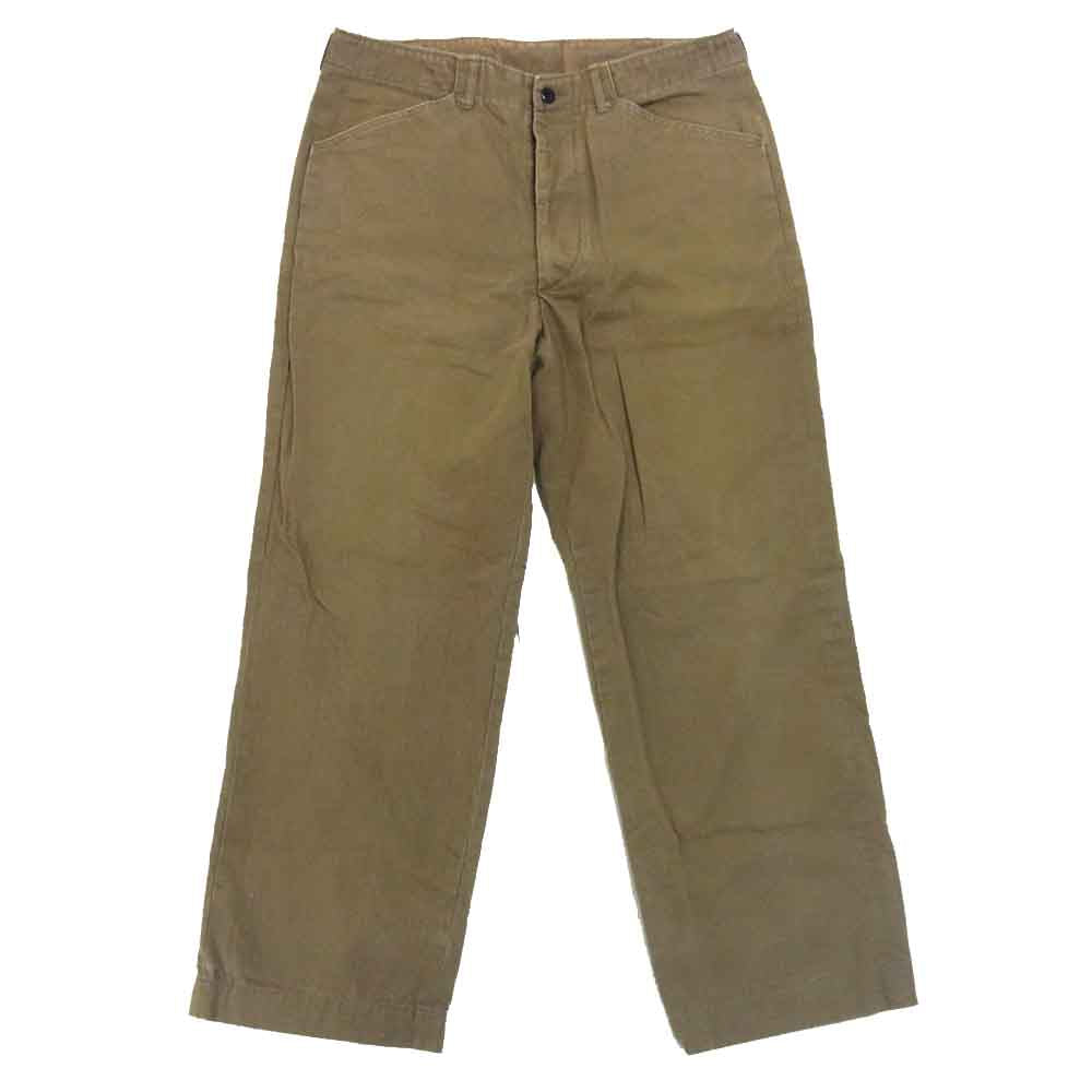 BUTCHER PRODUCTS ブッチャープロダクツ チノパンツ ワイドトラウザー パンツ カーキ系 34【中古】