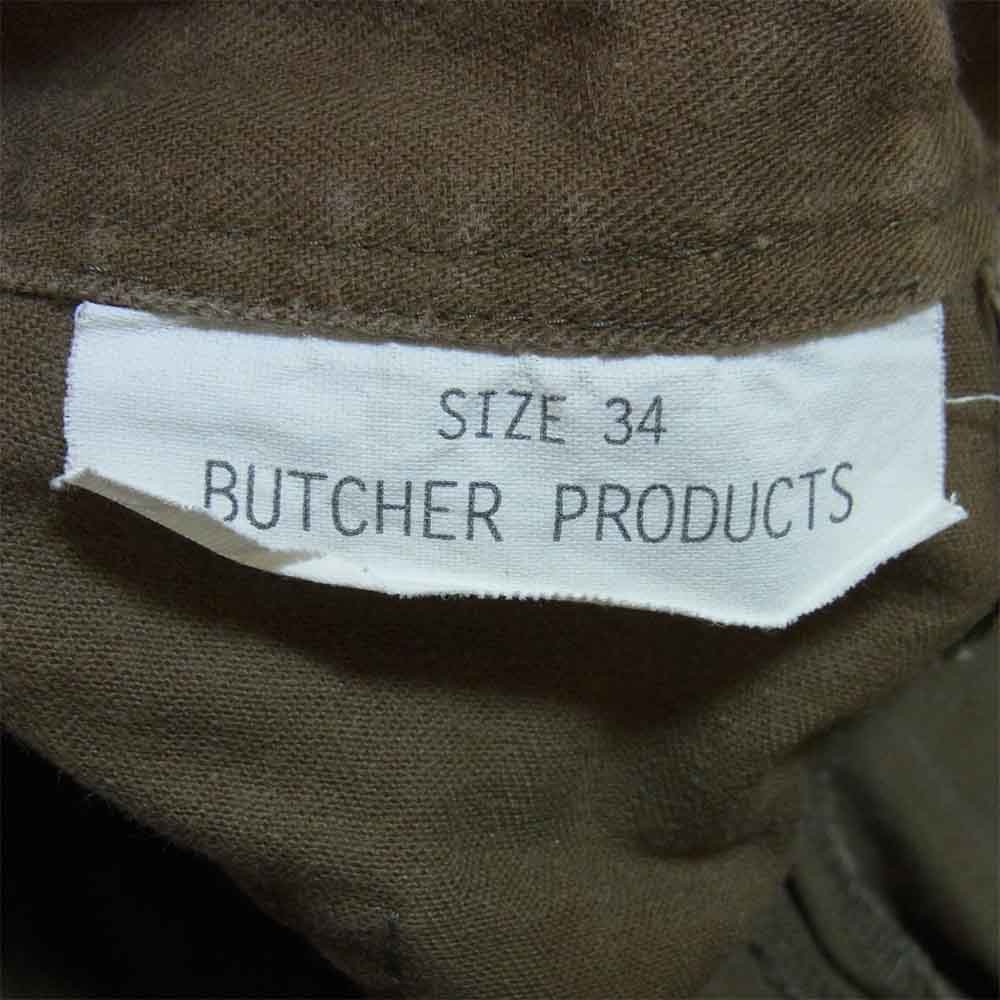 BUTCHER PRODUCTS ブッチャープロダクツ チノパンツ ワイドトラウザー パンツ カーキ系 34【中古】