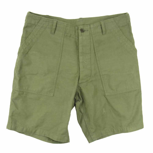 TENDERLOIN テンダーロイン T-ARMY SHORTS F アーミ―ショーツ ベイカー ショートパンツ カーキ系 M【中古】