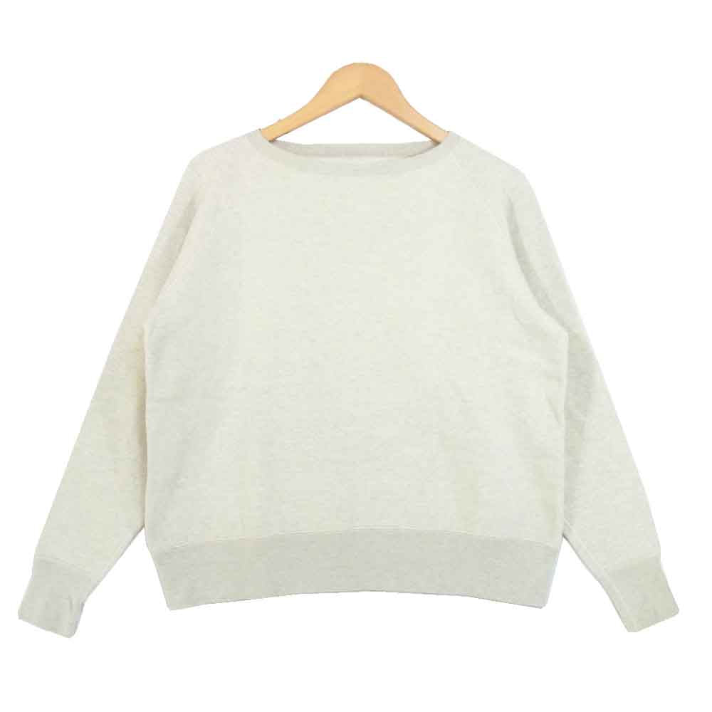 AT LAST アットラスト SWEAT クルーネック スウェット コットン 無地 オフホワイト系 44【中古】