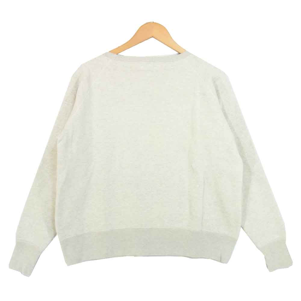 AT LAST アットラスト SWEAT クルーネック スウェット コットン 無地 オフホワイト系 44【中古】