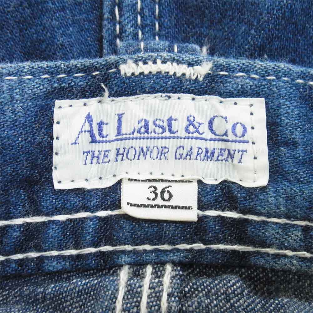 AT LAST アットラスト PAINTER PANT DENIM デニムパンツ デニム パンツ インディゴブルー系 36【中古】