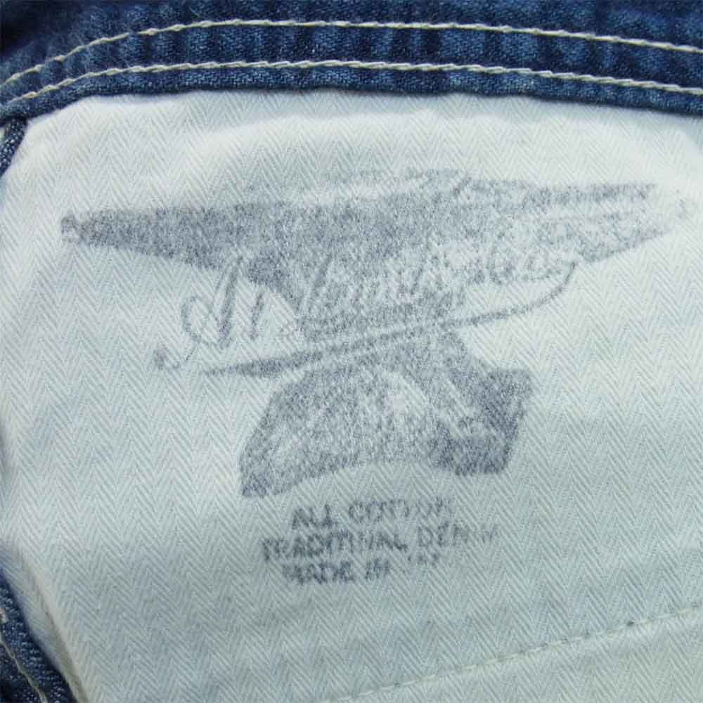 AT LAST アットラスト PAINTER PANT DENIM デニムパンツ デニム パンツ インディゴブルー系 36【中古】